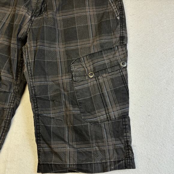 Vtg Projek Raw Cargo Shorts Mens 34 Plaid Y2K Casual Gorpcore Normcore Lot 5942 - Picture 2 of 11